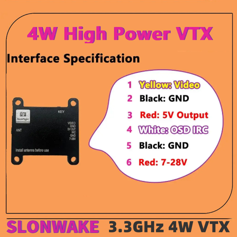 SLONWAKE FPV 3.3G 16CH 4000mW  – Fpv Drone Antenna recenzja i cena
